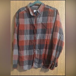 Men’s Columbia Plaid Flannel Button Up Shirt Men’s Medium